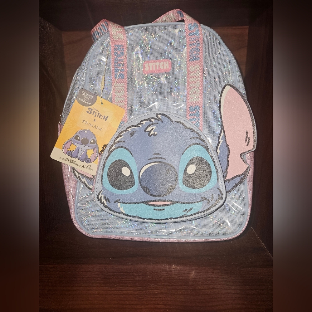 Disney Lilo & Stitch Movie Sparkly Mini Backpack Primark Exclusive - NWT